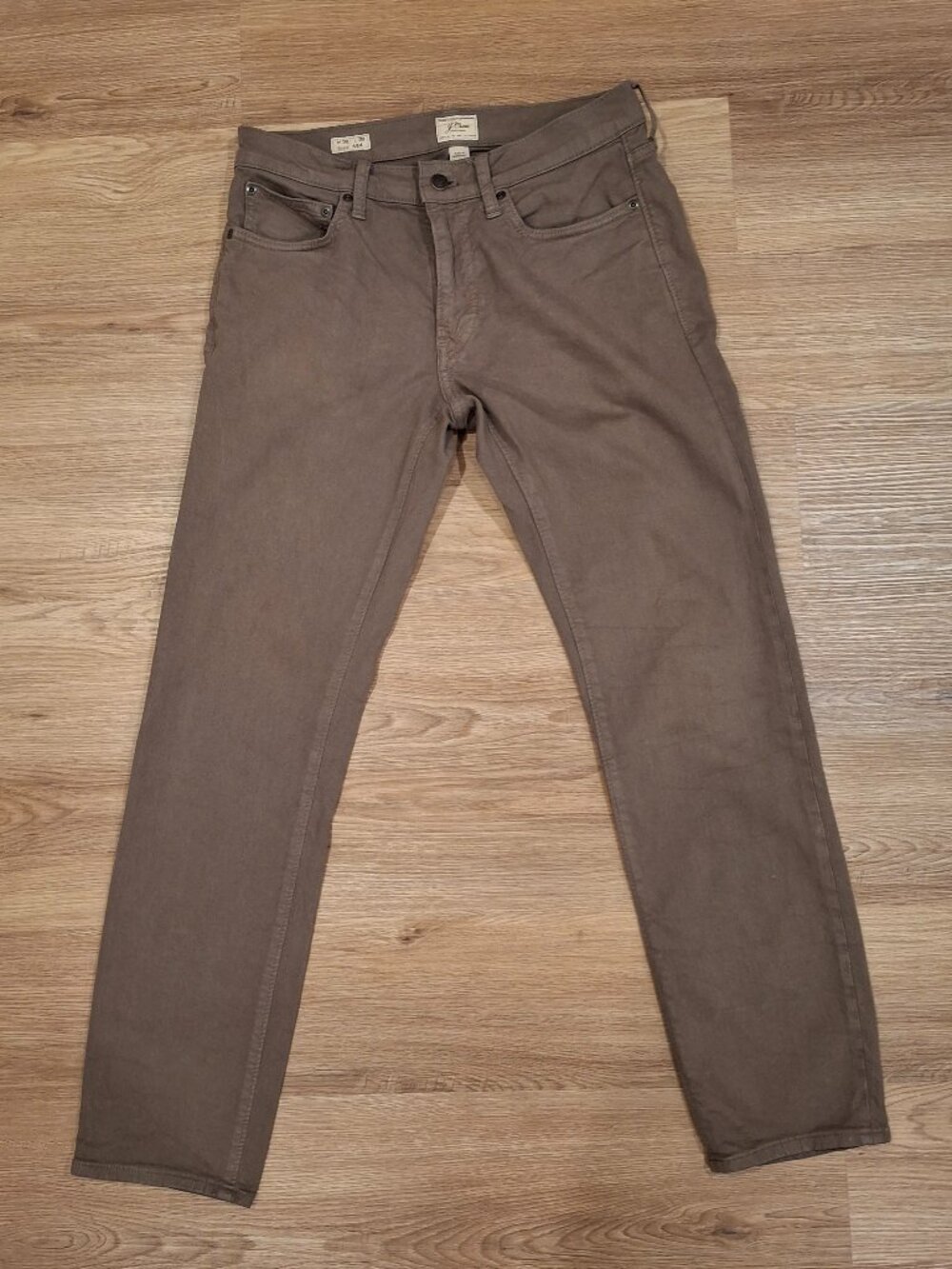 J. Crew (Mainline) 484 Slim-Fit Garment-Dyed Five-Pocket Pant - 30/30 - Dill